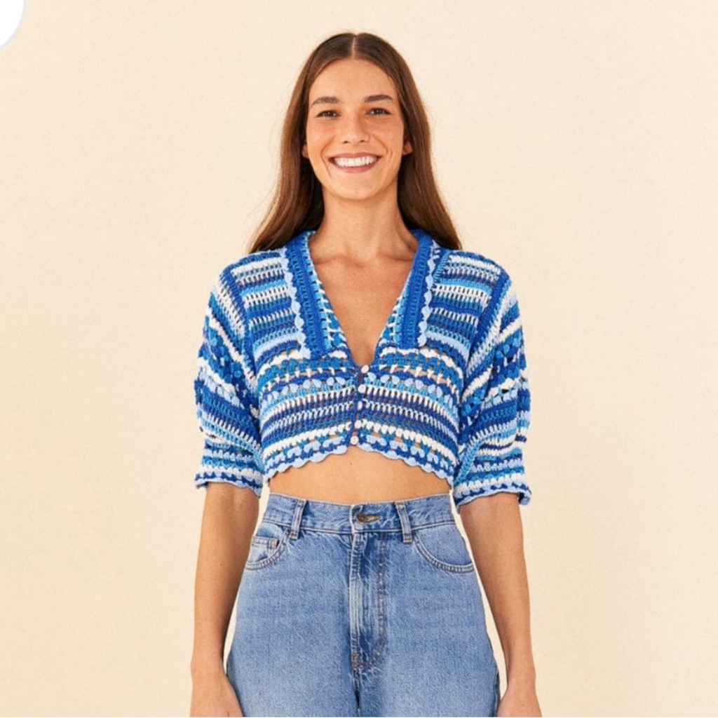 Farm Rio Crochet Top